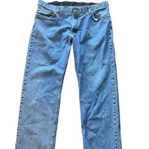 Vintage Wrangler relaxed fit blue jeans Mens